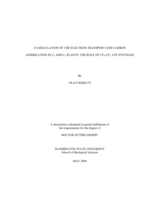 Co-regulation of the electron transport and carbon assimilation in C3 and C4 plants: The role of CF0-CF1 ATP synthase