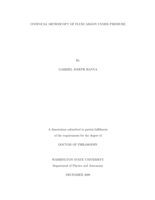 Confocal microscopy of fluid argon under pressure