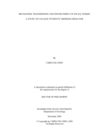 Mechanism, transmission and enforcement of social norms: A study of college students' drinking behavior