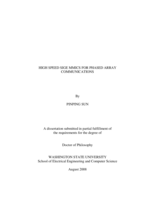 High speed SiGe MMICS for phased array communications