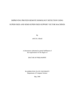 Improving protein remote homology detection using supervised and semi-supervised support vector machines
