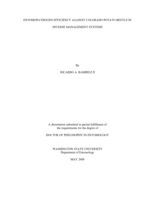 Entomopathogen efficiency against Colorado potato beetle in diverse management systems