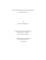 Conspecific brood parasitism in ruddy ducks (Oxyura jamaicensis)