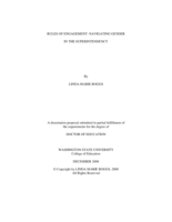 Rules of engagement: Navigating gender in the superintendency