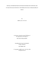 The relationship between new brand information exposure and future purchase intention: The moderating role of brand implicit image