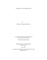 Variability in the Simon effect