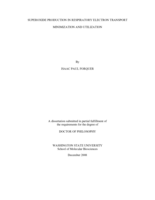 Superoxide production in respiratory electron transport minimization and utilization