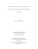 Turbulence modulation in particle-laden flows: The derivation and validation of a dissipation transport equation