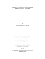 The main factors that could determine the behavior of a torturer