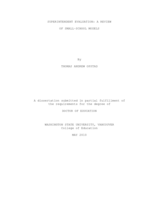 Superintendent evaluation: A review of small-school models