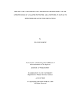 The influence of habitat and life history of reef fishes on the effectiveness of a marine protected area network in Hawaii to replenish aquarium fish populations