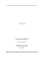 High-velocity decision-making and the results of task-technology misfit