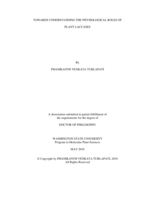 Towards understanding the physiological roles of plant laccases