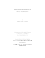 Design considerations for dynamic field gradient focusing