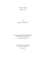 Mobility and the digital page
