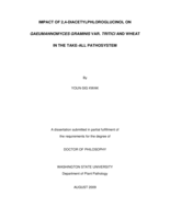 Impact of 2,4-diacetylphloroglucinol on Gaeumannomyces graminis var. tritici and wheat in the take-all pathosystem