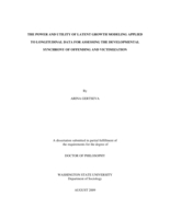 The power and utility of latent growth modeling applied to longitudinal data for assessing the developmental synchrony of offending and victimization