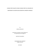 Change-point analysis: Single change-point in a sequence of independent Gaussian and exponential random variables