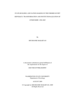 State-building and nation-making in the former Soviet republics: Transformation and institutionalization of citizenship, 1990-2005