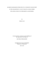 Maximum likelihood estimation of an unknown change-point in the parameters of a multivariate Gaussian series with applications to environmental monitoring
