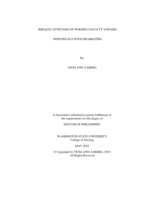 Implicit attitudes of nursing faculty toward individuals with disabilities