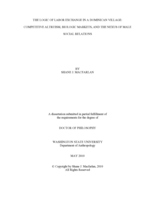 The logic of labor exchange in a Dominican village: Competitive altruism, biologic markets, and the nexus of male social relations