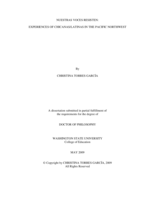 Nuestras voces resisten: Experiences of Chicanas/Latinas in the Pacific Northwest