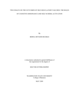 Two essays on the outcomes of self-regulatory failures: The roles of cognitive dissonance and self-schema activation