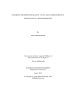 Exploring the effects of reading young adult literature that portrays people with disabilities
