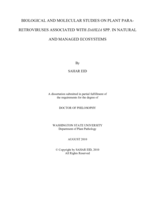 Biological and molecular studies on plant para-retroviruses associated with Dahlia spp. in natural and managed ecosystems