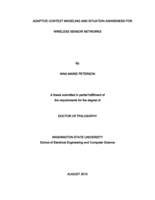 Adaptive context modeling and situation awareness for wireless sensor networks