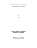 Genetic and genomic studies of histone H3 methylation and acetylation