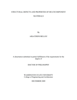 Structural defects and properties of multicomponent materials