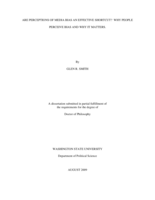 Are perceptions of media bias an effective shortcut?: Why people perceive bias and why it matters