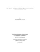 The "illusive" female sex offender: A quantitative content analysis of media exposure
