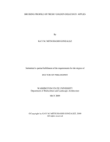 Bruising profile of fresh 'Golden Delicious' apples