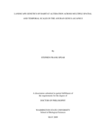 Landscape genetics of habitat alteration across multiple spatial and temporal scales in the Anuran genus Ascaphus
