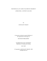 The portrayal of caring teachers in children's literature: A content analysis