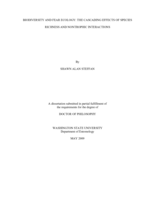 Biodiversity and fear ecology: The cascading effects of species richness and nontrophic interactions