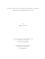 On the construction of nonnegative symmetric and normal matrices with prescribed spectral data