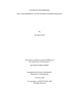 Contested motherhood: self and modernity in South Korean homeschooling