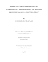 Mapping and evolution of candidate sex determining loci, sex chromosomes, and sex linked sequences in rainbow and cutthroat trout