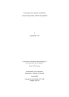 It's a bucket with holes in the bottom: a study of bicultural identity development