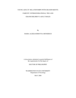 Young adults' relationships with grandparents: parents' intergenerational ties and grandchildren's adult roles