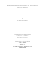 Defining and assessing academic advising for athletic training education programs