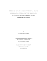 Intergroup contact caused by institutional change: an exploration of the link between deregulation in Rwanda's coffee sector and attitudes towards reconciliation