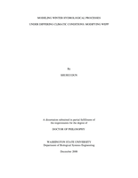 Modeling winter hydrological processes under differing climatic conditions: modifying WEPP