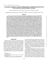 Transcriptional Regulation of Sertoli Cell Differentiation by Follicle-Stimulating Hormone at the Level of the C-Fos and Transferrin Promoters1