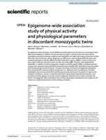 Epigenome-wide association study of physical activity and physiological parameters in discordant monozygotic twins