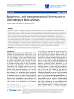 Epigenetics and transgenerational inheritance in domesticated farm animals